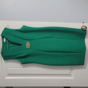 Clavin Kline emerald green dress